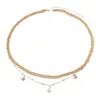 Joyería Transfronteriza Europea y Americana Nuevo Simple de Verano Cadena Metálica Multicapa Colgante de Mariposa Cadena para la Cintura Cadena para el Cuerpo Femenino