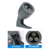 Foco de Cabeza de Bala para Paredes Exteriores, Iluminación de Paisaje para Parques y Patios, Lámpara de Poste para Exteriores, Reflector LED, Impermeable