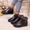 Sapatilhas Casuais Xadrez Antiderrapantes Confortáveis de Algodão para Mulheres Nova Moda Outono e Inverno 2025 Sapatos de Algodão Versáteis para Mulheres Usarem Fora