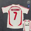 0607 retro AC Milán No. 22 Kaka camiseta de visitante Liga de Campeones Pirlo AC camiseta de fútbol de manga corta venta al por mayor transfronteriza