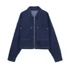 Chaqueta con cremallera de estilo europeo y americano transfronterizo Z 2026 Nueva a la moda y elegante Vaqueros 4083222