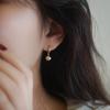 Pendientes de Bolas Redondas, Nuevos Pendientes de Círculo de Moda, Diseño de Nicho, Temperamento de Alta Gama, Pendientes Retro Únicos para Mujer