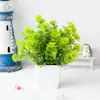 Venta caliente transfronteriza planta de simulación planta falsa planta verde interior y exterior decorativa planta en maceta de plástico 31 mallas planta en maceta de vainilla