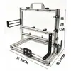Chasis abierto ensamblaje universal portátil matx computadora de escritorio rack aleación de aluminio DIY personalidad creativa disipación de calor