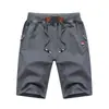 Shorts Masculino de Verão com Cordão Reto Secagem Rápida Cinco Pontos