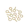 Zhongxing DIY joias acessórios chifre de ovelha linha de unha pendurado agulha ovelha olho anel de cobre puro 14K pérola pingente pingente pendurado suporte agulha