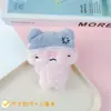 Llavero de Gato Negro de Peluche Chirriante Colgante Pequeño Perro de Orejas Voladoras Cadena de Cuentas Colgante Decoración de Mochila Muñeco Cachorro Muñeca