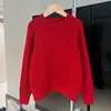 Suéteres Vermelhos para Homens no Ano do Signo Deles, Looks de Casal para o Ano Novo, Roupas Combinando para Pais e Filhos, Suéteres de Tricô Trançado para Crianças e Adultos, Atacado de Fábrica Transfronteiriço