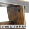 Mesa y taburete Guqin caja de resonancia de madera maciza mesa tatami mesa de rodillas mesa de Sinología mesa de caligrafía mesa de tatami mesa baja estilo Fuxi color oscuro
