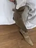 Botas Martin Quadradas Estilo Coreano Retrô para Mulheres, Novas Botas de Cano Curto Outono e Inverno 2026, Botas de Cano Curto Estilo Francês, Botas Curtas Western de Salto Grosso