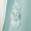 Atrapasueños creativo de diseño propio, nuevo, manualidades para el hogar, estilo ins, corazón femenino, regalo, colgante de carillón de viento de mariposas coloridas