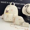 Nueva Mochila PU Estilo Coreano para Estudiantes Casual Nueva Moda Estilo Coreano Versátil Bolsa Escolar Bolsa de Viaje Mochila para Mujeres