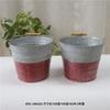Balde de Flores Vintage Antigo Florido Vaso de Lata Estilo Americano Vaso de Ferro Forjado Vaso de Flores Floricultura Ornamento de Flores