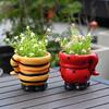Macetas para Jardín de Hongos Transfronterizas, Macetas Creativas para Jardín de Suculentas de Escritorio, Macetas de Cerámica Simulada para Oficina y Exteriores