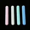 Cubo de Cepillos de Dientes Transparente Colorido Caramelo para el Hogar Caja de Almacenamiento para Cepillos de Dientes Caja para Cepillos de Dientes Portátil Caja de Paja de Trigo