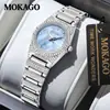 Mokago Nuevo Producto Reloj de Lujo para Mujer con Correa de Aleación Moda Casual Esfera Redonda Punteros Frescos Reloj de Cuarzo de Nicho