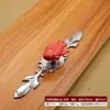 Liga de Zinco Cerâmica Handle Estilo Europeu Moderno Minimalista Gabinete Gaveta Guarda-Roupa Sapateira Porta Furo Único Colorido Redondo Handle