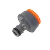 Conector Plástico Atravessante de Água com Revestimento de Borracha, 3/4 Polegada, 6/4 Polegadas, Conector Rápido Válvula Reta Duas Vias, Conector Rápido de Reparo e Extensão de Mangueira