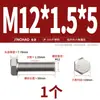 Tornillo Hexagonal Externo de Rosca Fina de Acero Inoxidable 304 M6M8M10M12M14M16M18M20*1/1.25/1.5