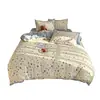 Conjunto de cama de quatro peças em gaze dupla, novo modelo 2026, lençol de cama, roupa de cama, capa de edredom, conjunto de três peças para cama de dormitório, adequado para todas as estações