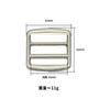 Hebilla de una pulgada, hebilla de cuatro velocidades, mochila, hebilla ajustable, hebilla de metal, accesorios de hardware para equipaje, ancho interior de 2,5 cm
