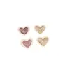 En Stock Envío Directo Planificador Ropa de Manga Corta Accesorios Parches DIY Pegatinas Serie Mini Corazón Pequeño Parches de Tela Bordados