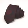 Gravata Masculina Transfronteiriça 7cm Cor Sólida Gravata Amarrada à Mão Gravata Jacquard de Poliéster Masculina Logotipo Gravata de Alta Qualidade para Homens