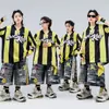 Ropa moderna para niños de street dance, estilo hip-hop, atuendos de actuación elegantes para niños y niñas, vestimenta de hip-hop y danza jazz