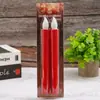 Lámpara de vela de varilla larga con base dorada de simulación LED sin humo para el hogar, electrónica, sala de Buda, boda, diseño de ambiente de Año Nuevo