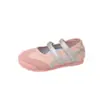 Sapatos Mary Jane de couro para meninas, nova coleção outono 2026, sapatilhas infantis com separador de dedos, sapatos de bebê respiráveis, sapatos de couro para crianças