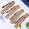 Set de Marcapáginas Zen de Iluminación Silenciosa, Marcapáginas Clásicos Grabados en Madera de Nanmu de Seda Dorada, Regalo de Graduación, Regalo del Día del Maestro