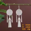 Pendientes de Pavo Real para Minorías Étnicas, Regalos Retro de Plata Miao Estilo Étnico, Accesorios de Pendientes Vintage de Imitación Plata