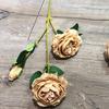 Flores de Boda Vintage Nuevo 2023 Otoño Curry Bronce Té con Leche Caramelo Flores de Boda al por Mayor