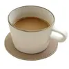 Porta-copos Redondos Impermeáveis e Antiderrapantes Personalizados pelo Fabricante para Copos de Cerveja e Café, Porta-copos Antiderrapantes, Porta-copos de Couro