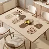Novo Jogo Americano de Jantar Estilo Wabi-Sabi 2025, Jogo Americano Luxuoso e de Alta Qualidade, Impermeável, Resistente a Óleo, Lavável-Grátis Protetor de Mesa de Centro