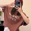 Fear-God~2025 Verano Nueva Manga Corta Calidad Exclusiva Esencial Marca de Moda Americana de Nicho Camiseta de Algodón