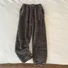 Novos Pijamas de Flanela Desenho Animado Outono/Inverno 2025 para Estudantes Femininas Bolso Duplo Quente Espessado Fleece Coral Pijama de Casa