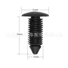 Adequado para rebite farpado de carro Ford 11.5 Rebite farpado em forma de árvore de Natal Fivela de carro Fivela de teto