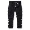 Pantalones Deportivos Casuales Multibolsillos para Otoño e Invierno para Hombre, Sueltos, Elásticos, Pierna Recta, para Exteriores, Pantalones Tácticos Lavados para Jóvenes