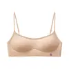 Sutiã push-up sem costura, tomara-que-caia, decote ultraprofundo com suporte macio, base líquida respirável, lingerie versátil de gola quadrada invisível