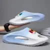2025 Verano Pantuflas de Avión de Moda Tendencia Pareja Hogar Suela Gruesa Antideslizantes Simples Versátiles Exteriores Playa Chanclas