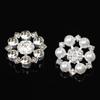 Botões de Liga Quentes de Venda Costurados à Mão Seis Pérolas Botões de Diamante Strass Materiais para Joias DIY Botões Decorativos Pequenos de Fragrância