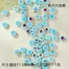 Cuentas de Cerámica Hechas a Mano Paquete de Materiales para Manualidades Redondas con Forma Especial Cuentas Sueltas Azules Sueltas Estudiante Niña Agujero Grande