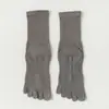 Calcetines de Yoga para Mujer, Calcetines Deportivos Antideslizantes Profesionales de Cinco Dedos, Calcetines para Piso de Pilates en Interiores, Fitness, Entrenamiento, Calcetines Largos de Dedos Separados