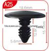 Adequado para carro universal formato de árvore de Natal fivela farpada/rebite de nylon fivela de teto de carro A25