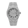 Reloj Mecánico Automático Completo Popular para Hombre de Acero Inoxidable con Moissanita Lujo Moissanita Moda Hip-Hop para Hombres