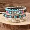 Pulsera de Estilo Bohemio Fresco para Mujer con Cuentas de Madera Mariposa Pulsera Retro Pulsera de Estilo Japonés