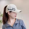 Sombrero de Cola de Caballo Profunda de Verano para Mujer, Sombrero Protector Solar, Gorra de Béisbol, Joker, Cara Grande Mostrando, Gorra Pequeña, de Moda