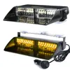 Luz de Advertencia Integrada para Coche 16 LEDs Luz de Techo Luz Estroboscópica Alta Potencia Impermeable 12V 3 Tomas de Encendedor de Cigarrillos