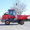 Caminhão basculante hidráulico com tração nas quatro rodas, descarga automática, caminhão basculante de engenharia, canteiro de obras, caminhão basculante frontal a diesel